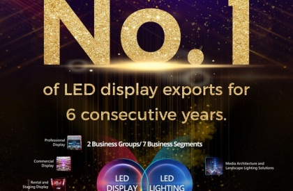 Xin chúc mừng Unilumin Group đứng đầu lĩnh vực xuất khẩu Màn hình LED 6 năm liên tiếp
