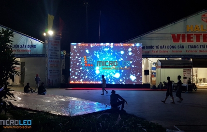 35m2 Màn hình LED P3.91 Outdoor lắp đặt tại Vietbuil Hà Nội năm 2019
