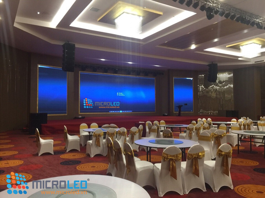 Màn hình LED lớn nhất hệ thống hội trường khách sạn Mường Thanh